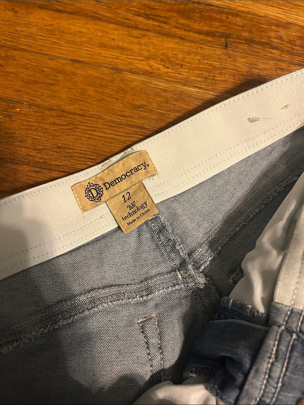 Democracy Light Blue Distressed Straight-Leg Jeans - Picture 2 of 6